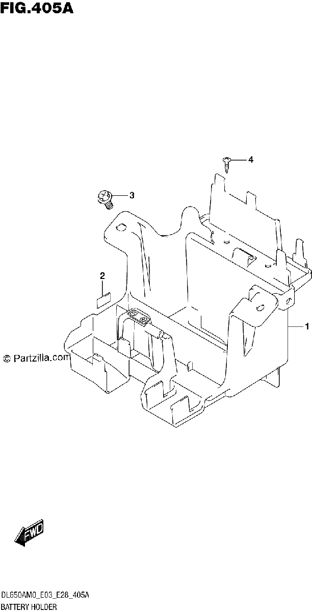 Diagrama de BATTERY HOLDER