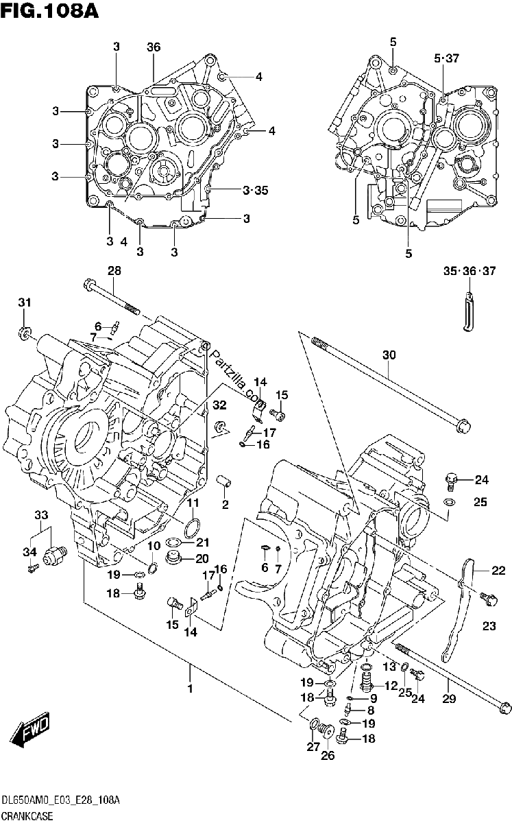 Diagrama de CRANKCASE