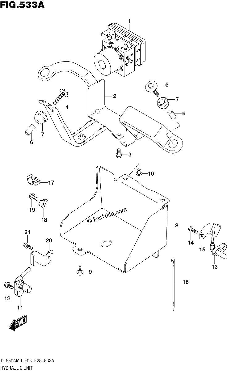 Diagrama de HYDRAULIC UNIT