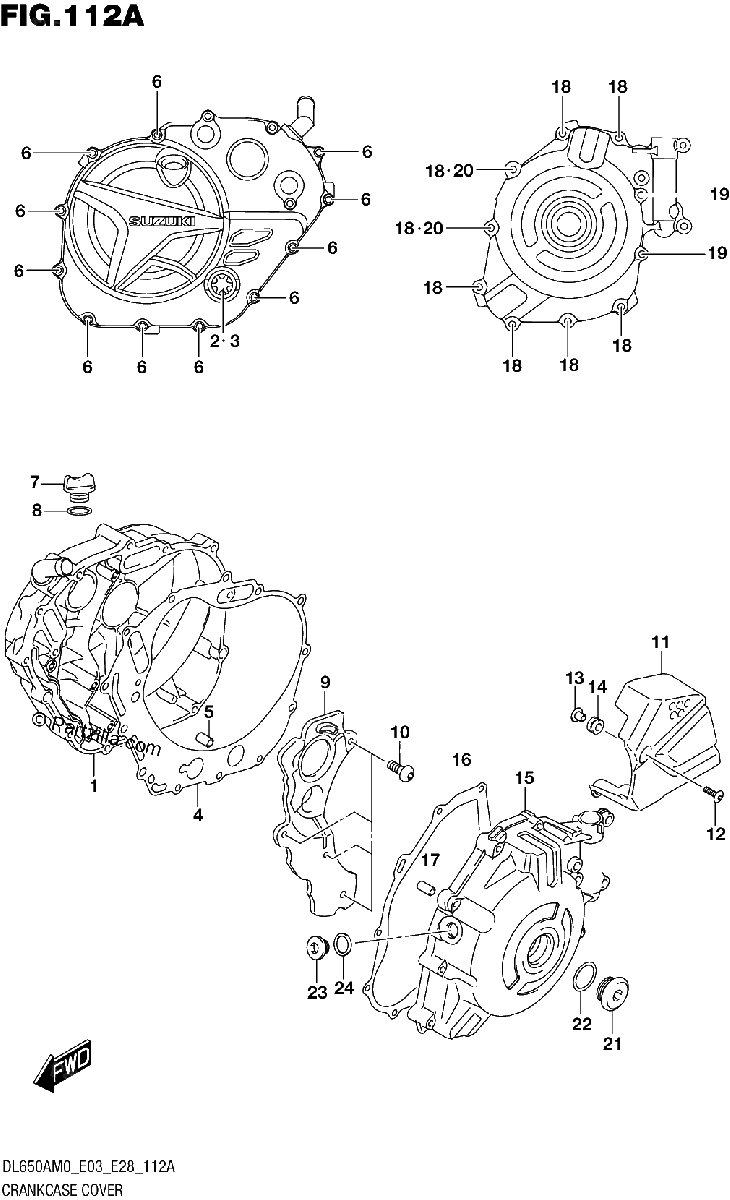 Diagrama de CRANKCASE COVER