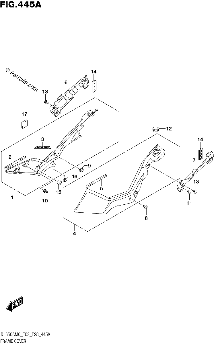 Diagrama de FRAME COVER
