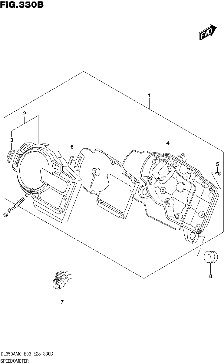 Diagrama de SPEEDOMETER E03 E33