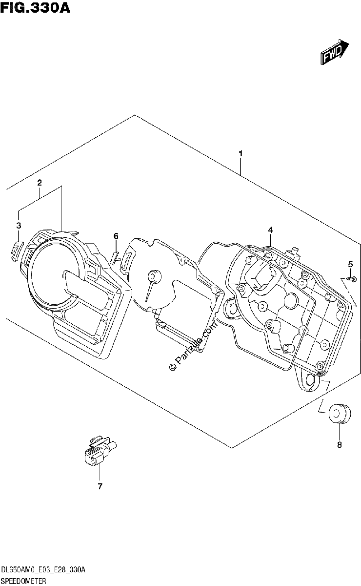 Diagrama de SPEEDOMETER E28