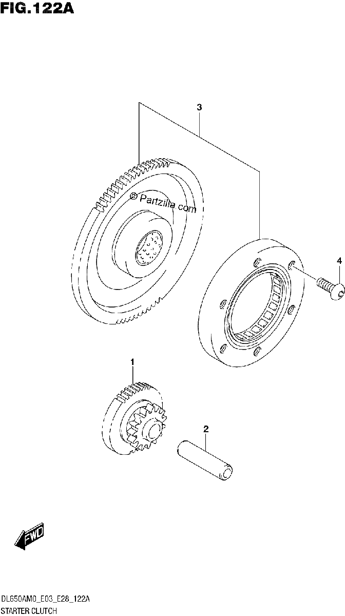 Diagrama de STARTER CLUTCH
