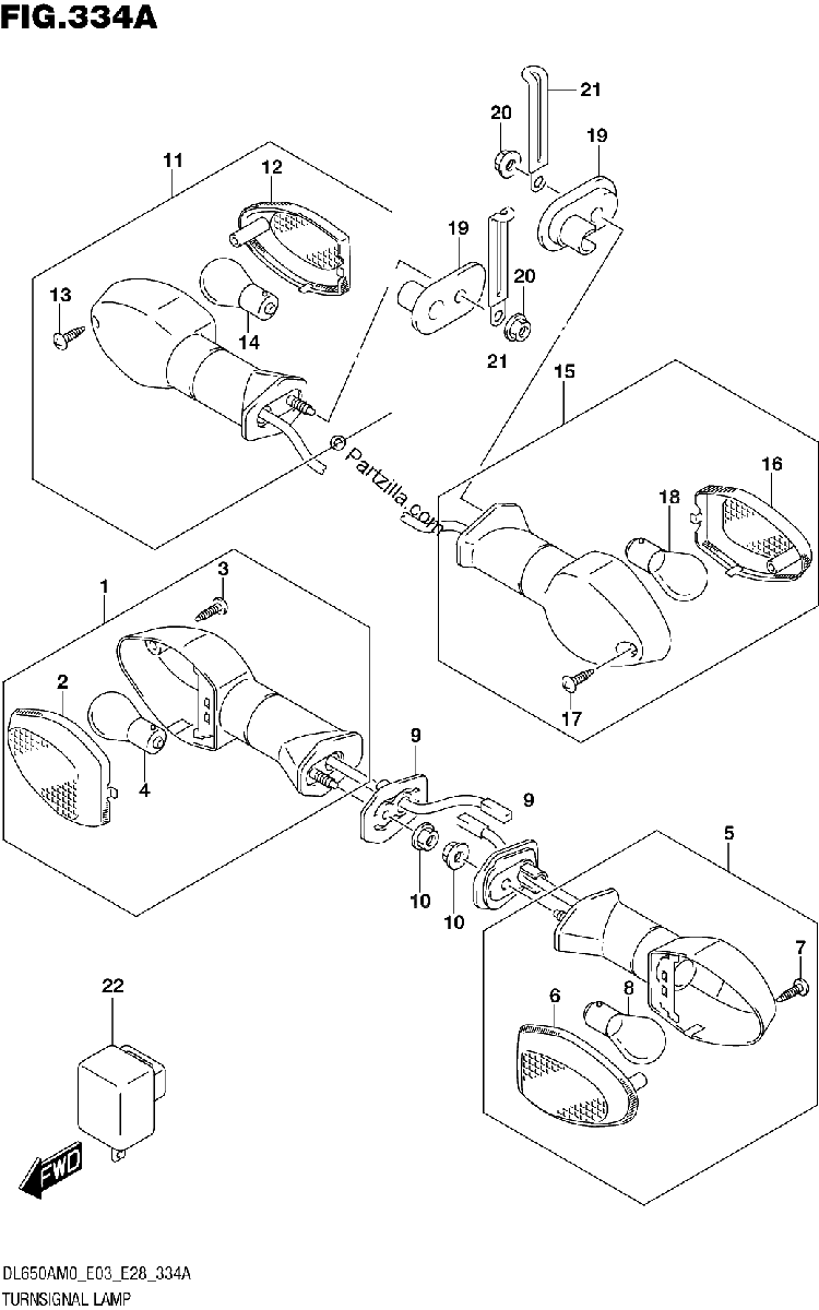 Diagrama de TURNSIGNAL LAMP