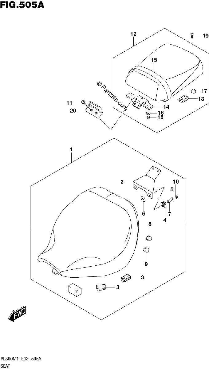 Diagrama de SEAT VL800