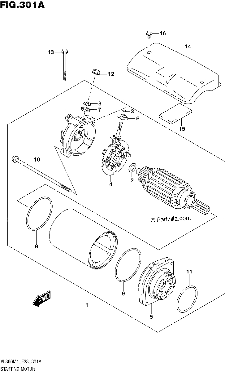 Diagrama de STARTING MOTOR