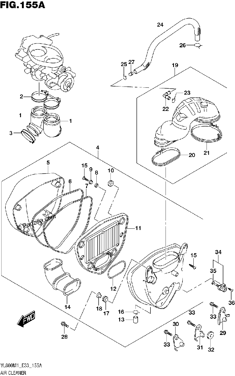 Diagrama de AIR CLEANER