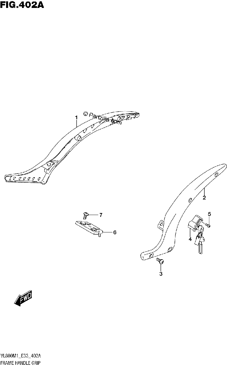 Diagrama de FRAME HANDLE GRIP