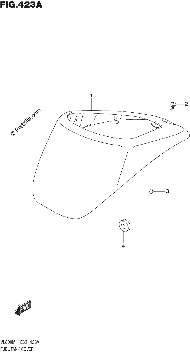 Diagrama de FUEL TANK COVER