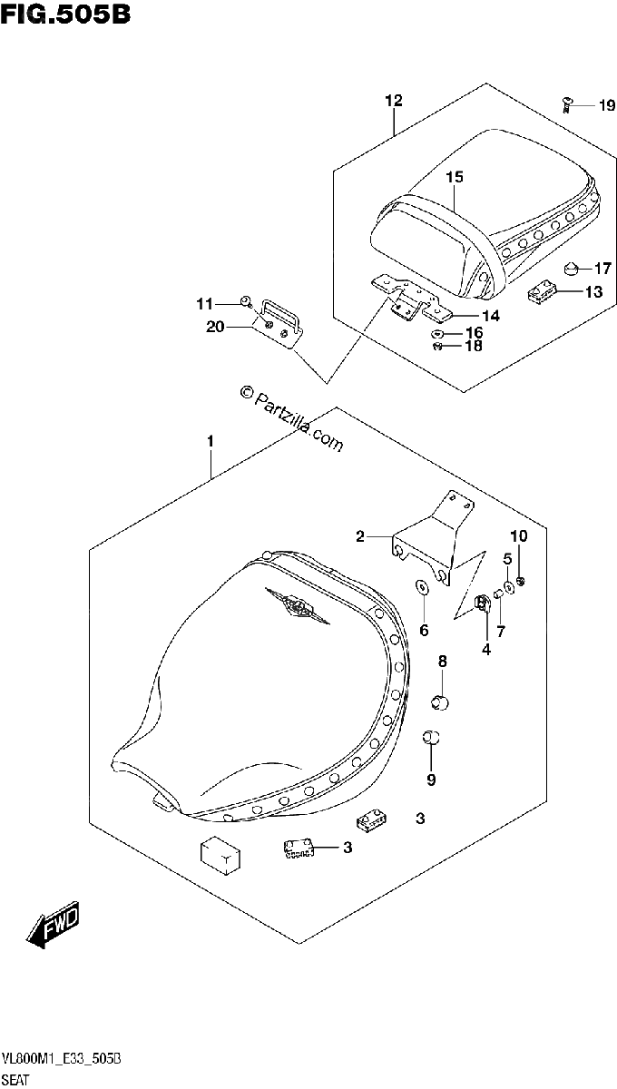 Diagrama de SEAT VL800T