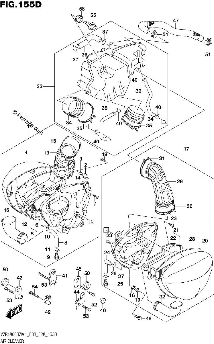Diagrama de AIR CLEANER