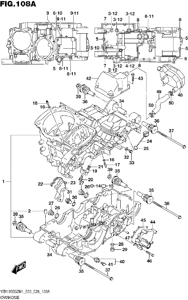 Diagrama de CRANKCASE