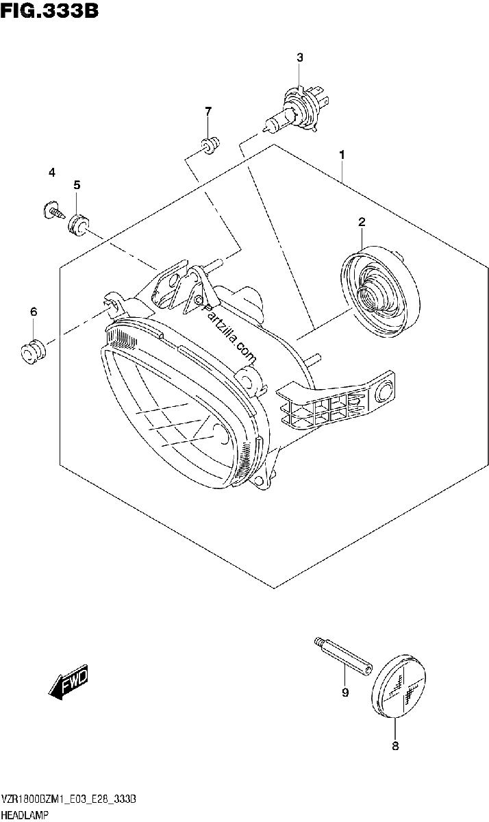 Diagrama de HEADLAMP