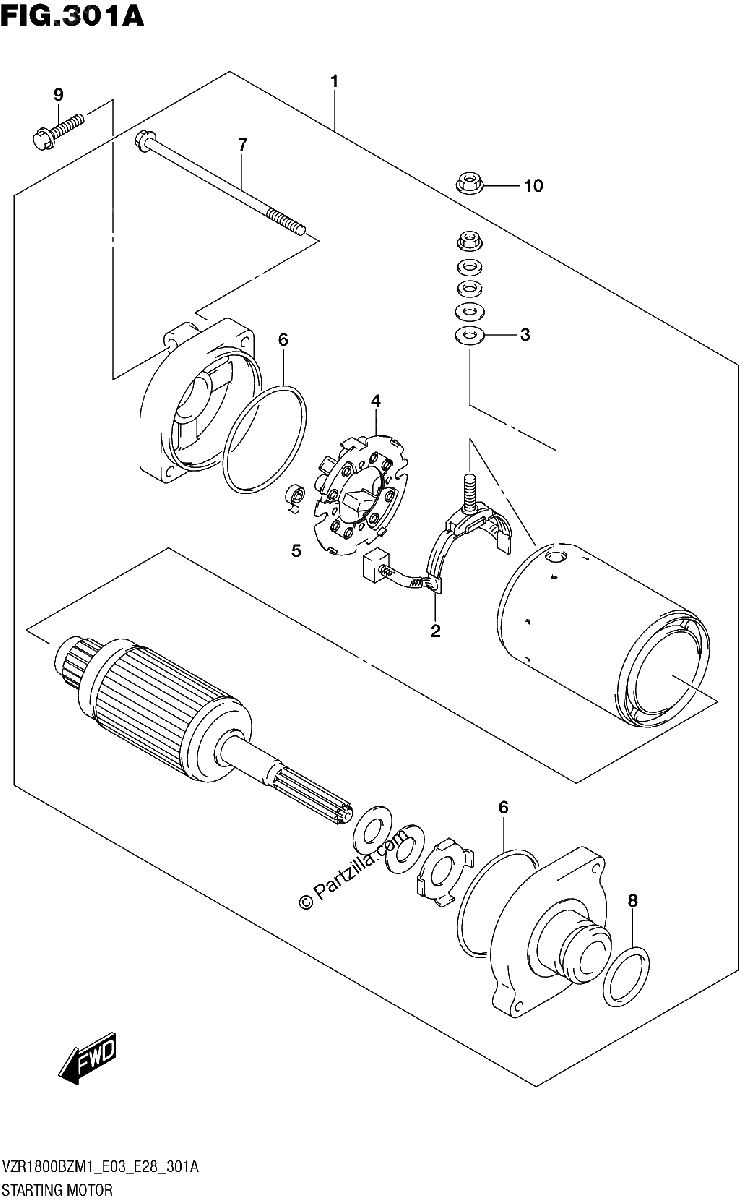 Diagrama de STARTING MOTOR