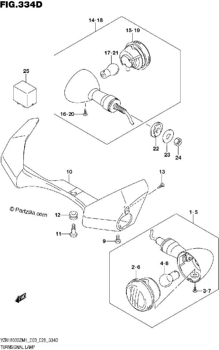 Diagrama de TURNSIGNAL LAMP
