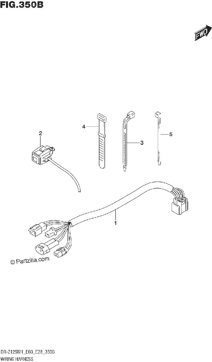 Diagrama de WIRING HARNESS E03