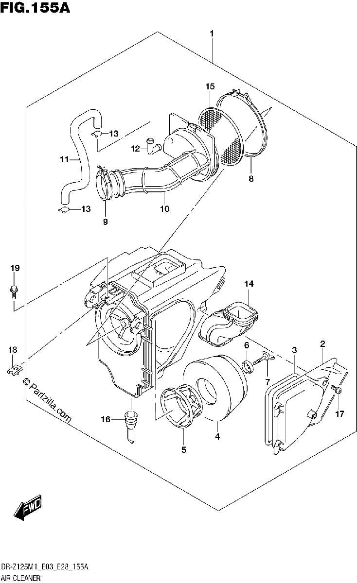 Diagrama de AIR CLEANER
