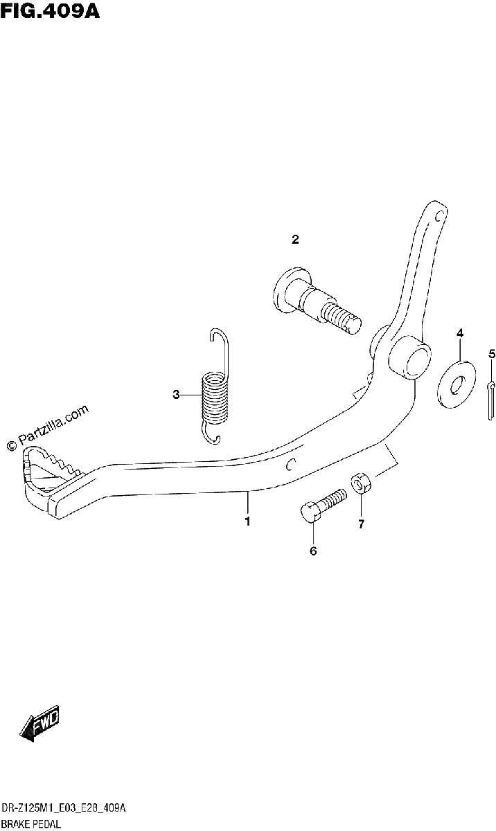Diagrama de BRAKE PEDAL