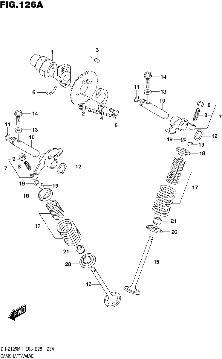 Diagrama de CAMSHAFT VALVE