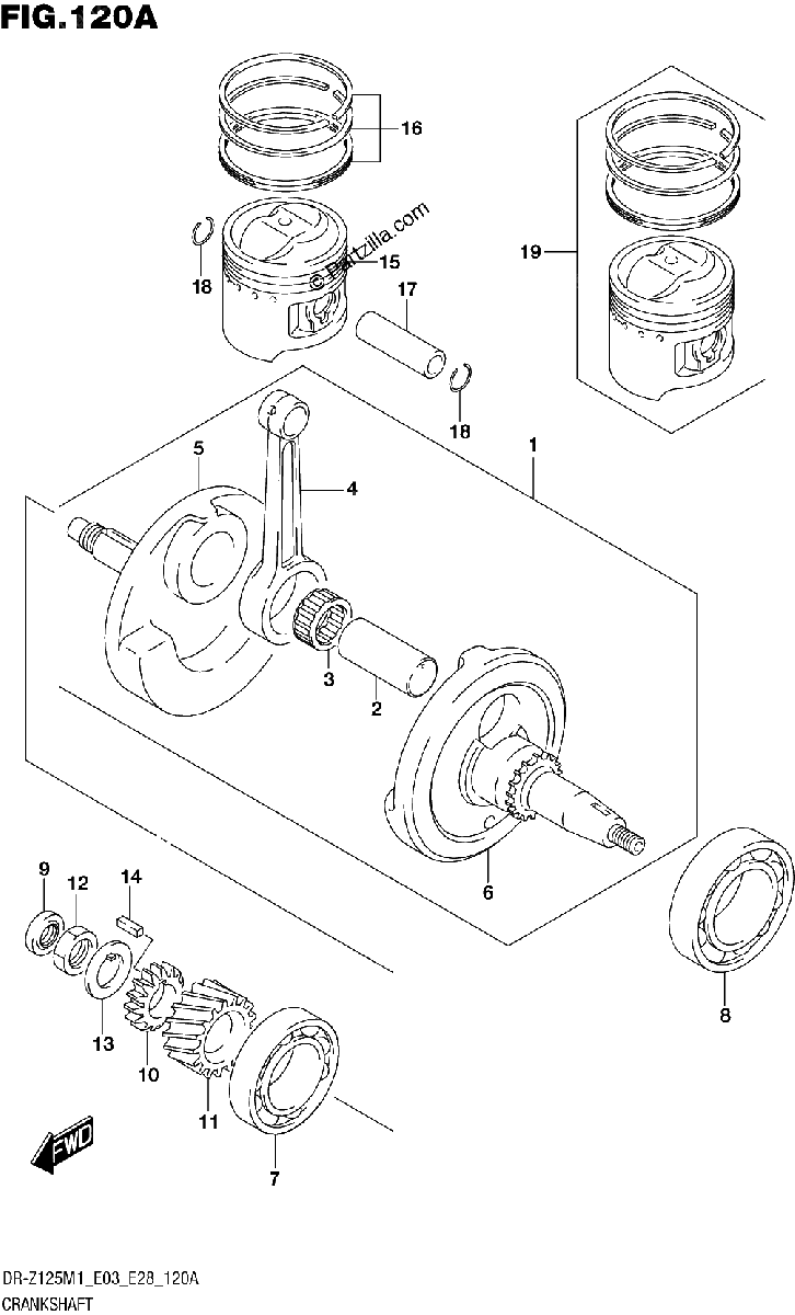 Diagrama de CRANKSHAFT