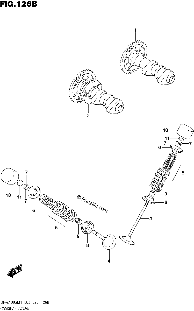 Diagrama de CAMSHAFT VALVE