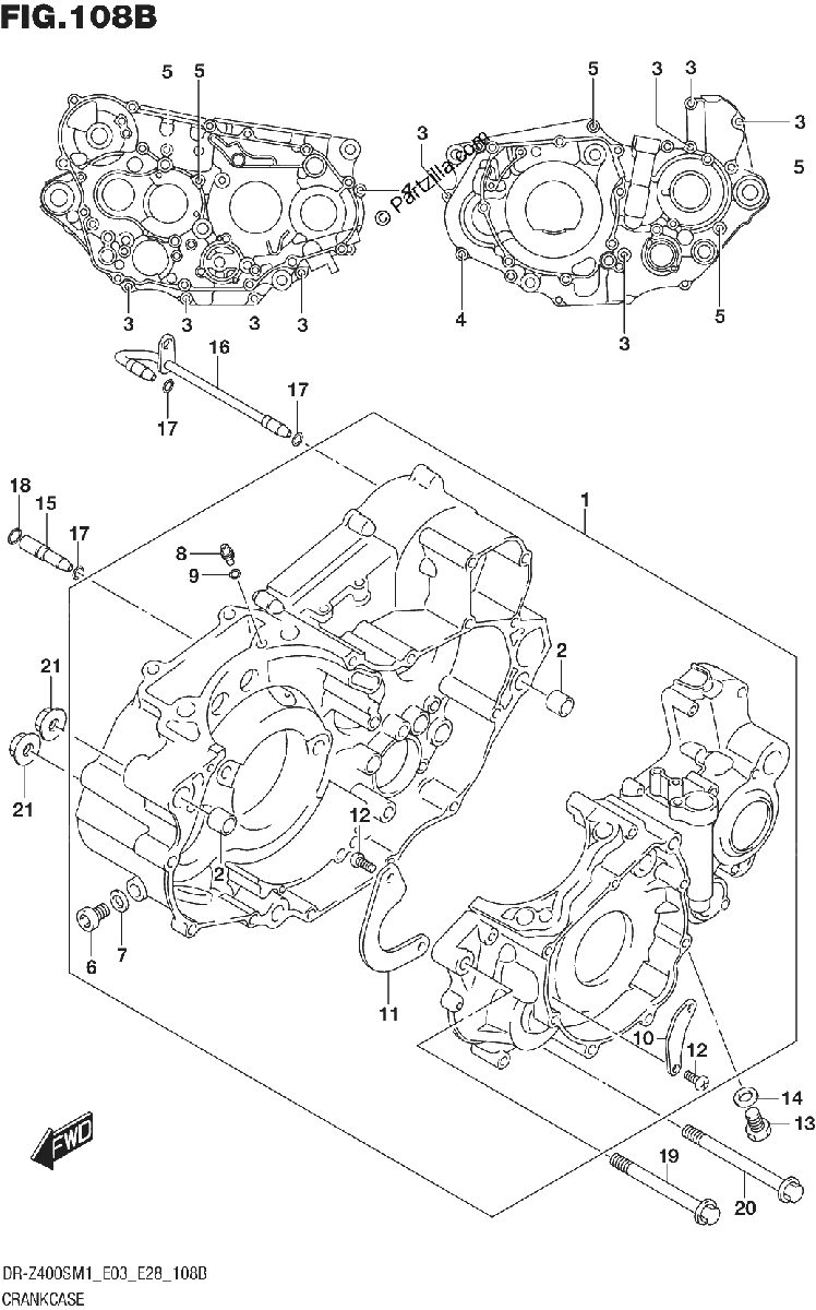 Diagrama de CRANKCASE