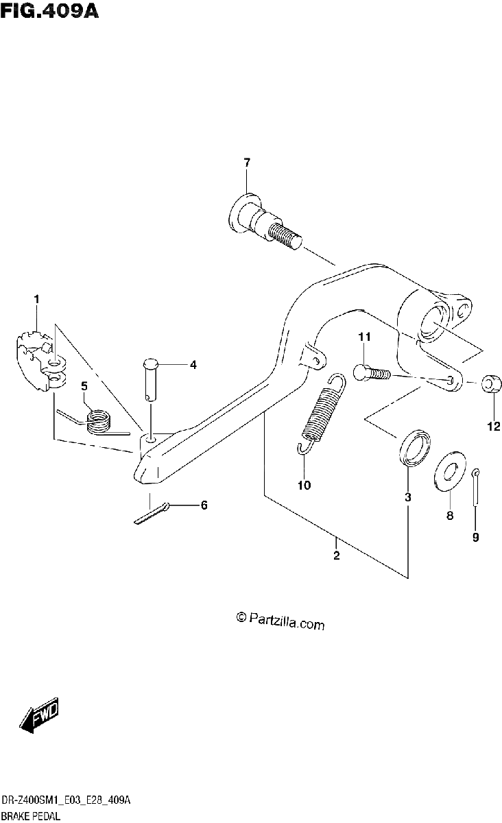 Diagrama de BRAKE PEDAL