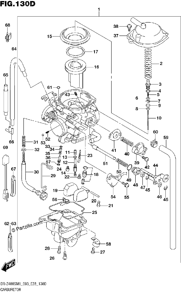 Diagrama de CARBURETOR E03 E28
