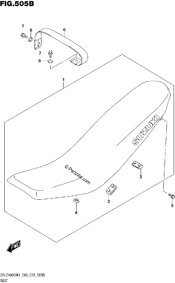 Diagrama de SEAT DR Z400S
