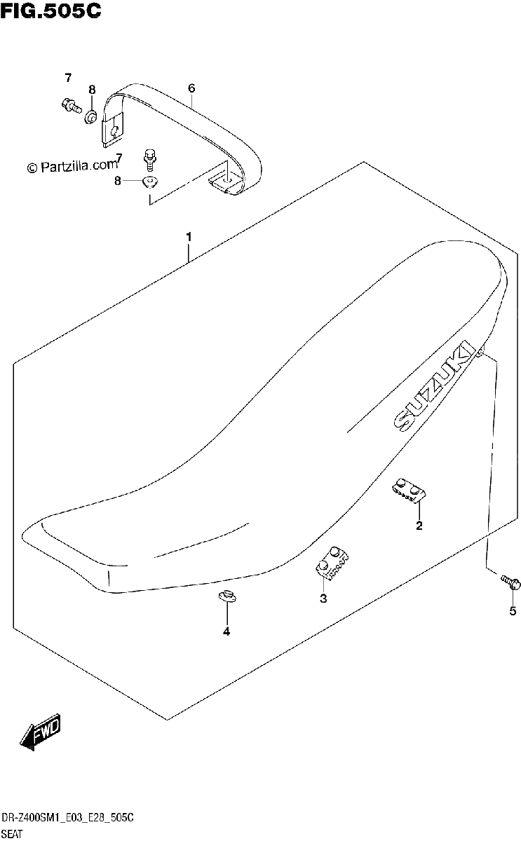 Diagrama de SEAT DR Z400SM