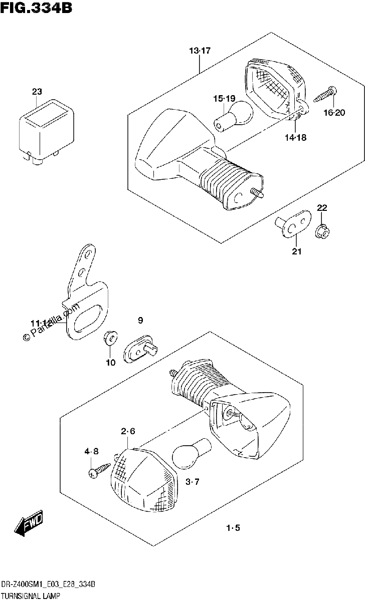 Diagrama de TURNSIGNAL LAMP
