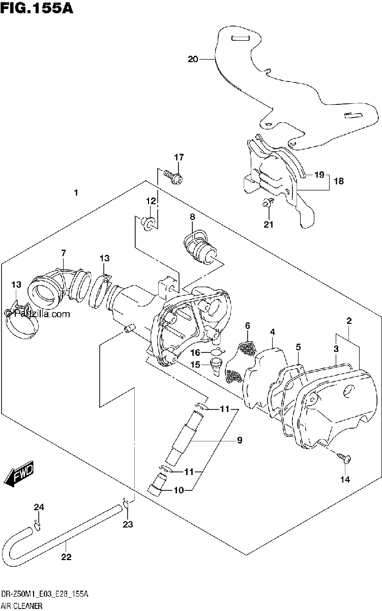 Diagrama de AIR CLEANER