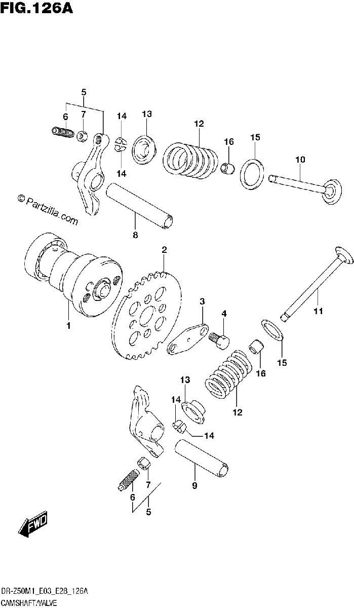 Diagrama de CAMSHAFT VALVE