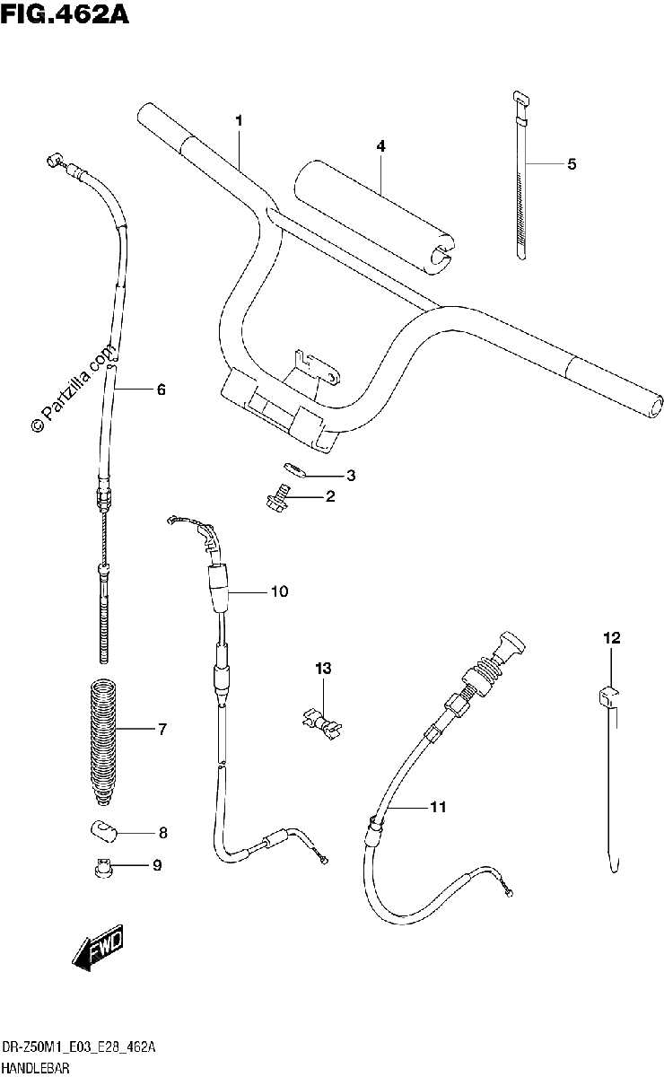 Diagrama de HANDLEBAR
