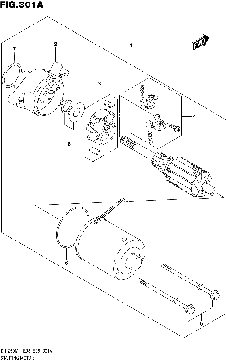 Diagrama de STARTING MOTOR