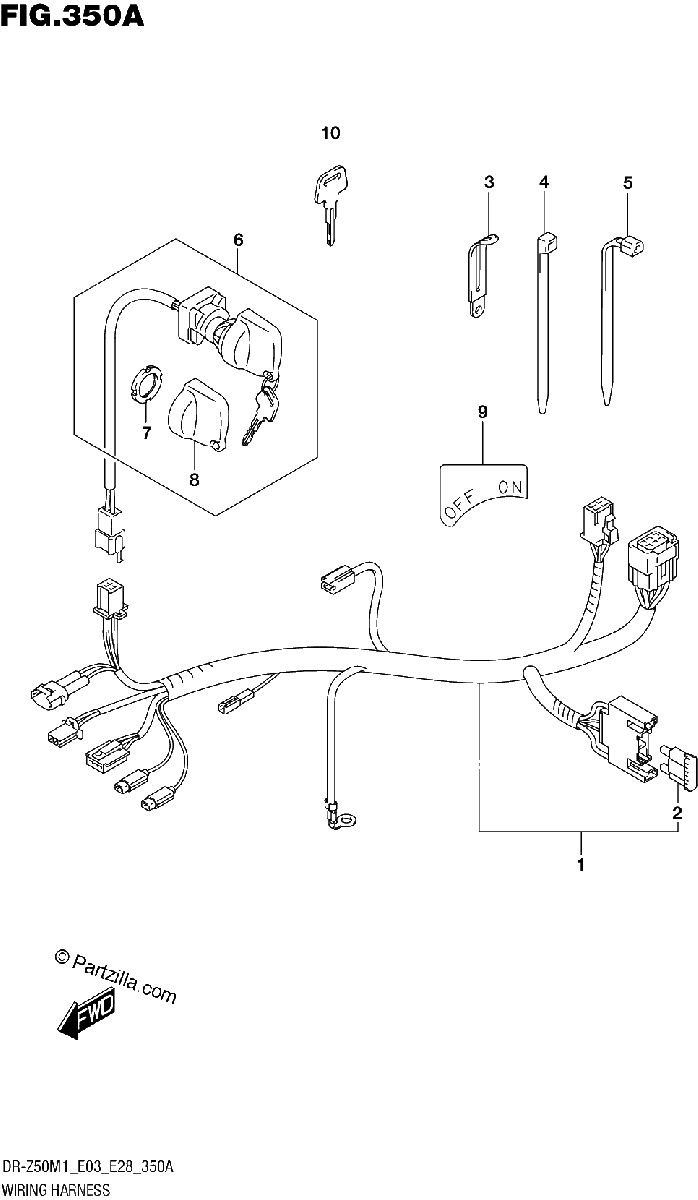Diagrama de WIRING HARNESS