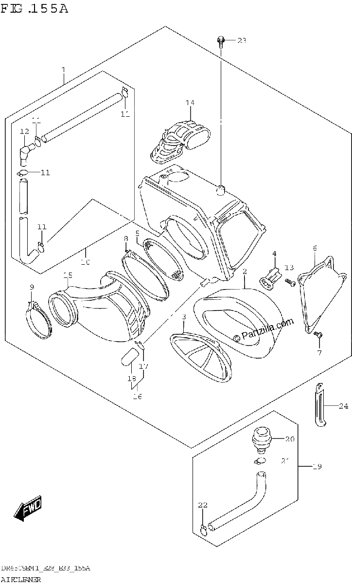 Diagrama de AIR CLEANER