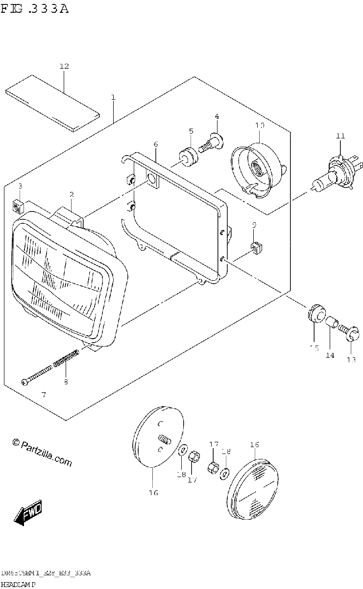 Diagrama de HEADLAMP