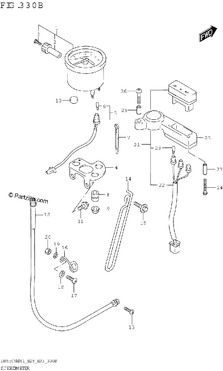 Diagrama de SPEEDOMETER E28