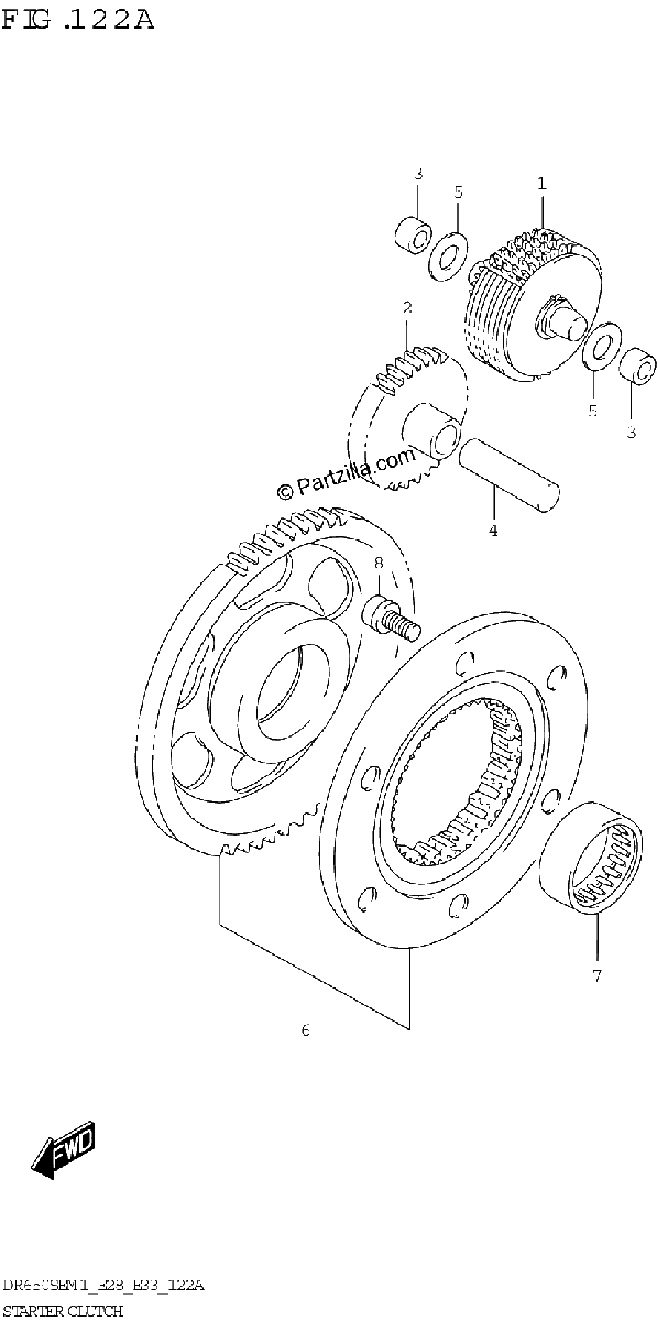 Diagrama de STARTER CLUTCH