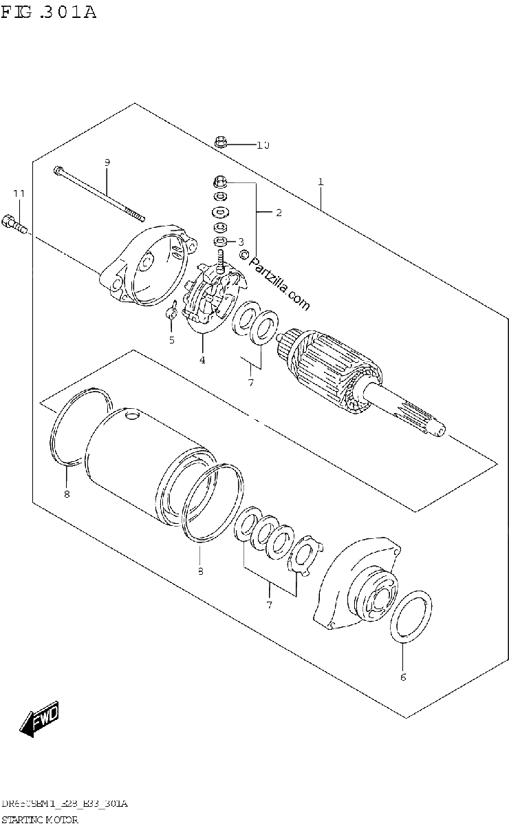 Diagrama de STARTING MOTOR