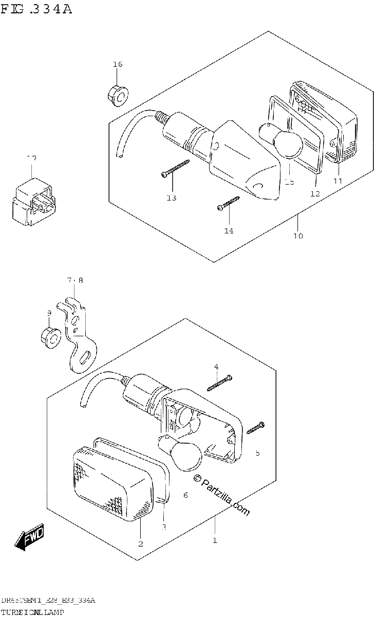 Diagrama de TURNSIGNAL LAMP