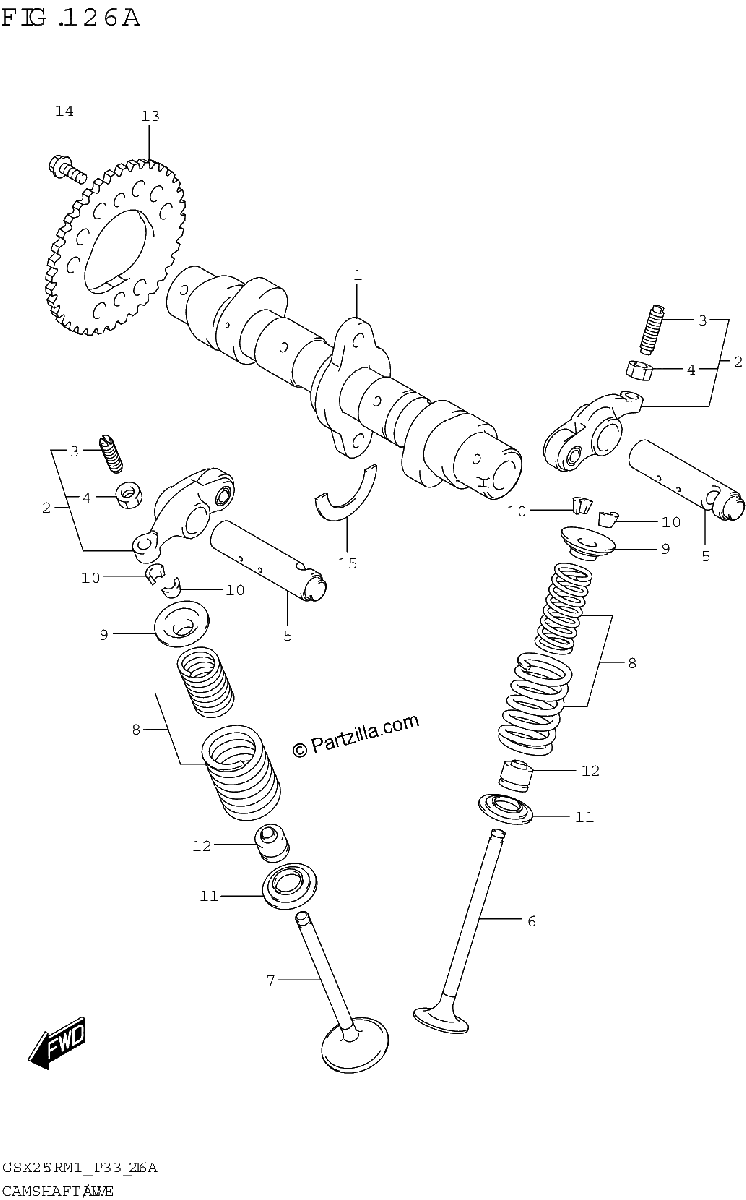 Diagrama de CAMSHAFT VALVE