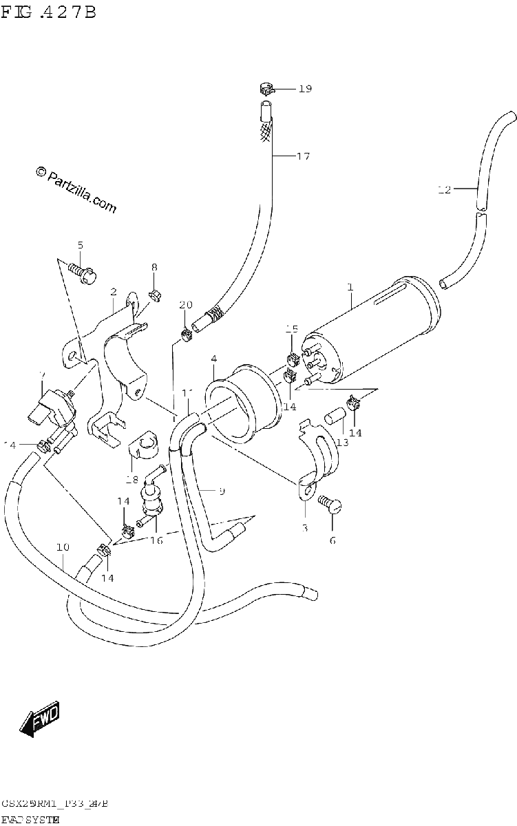 Diagrama de EVAP SYSTEM
