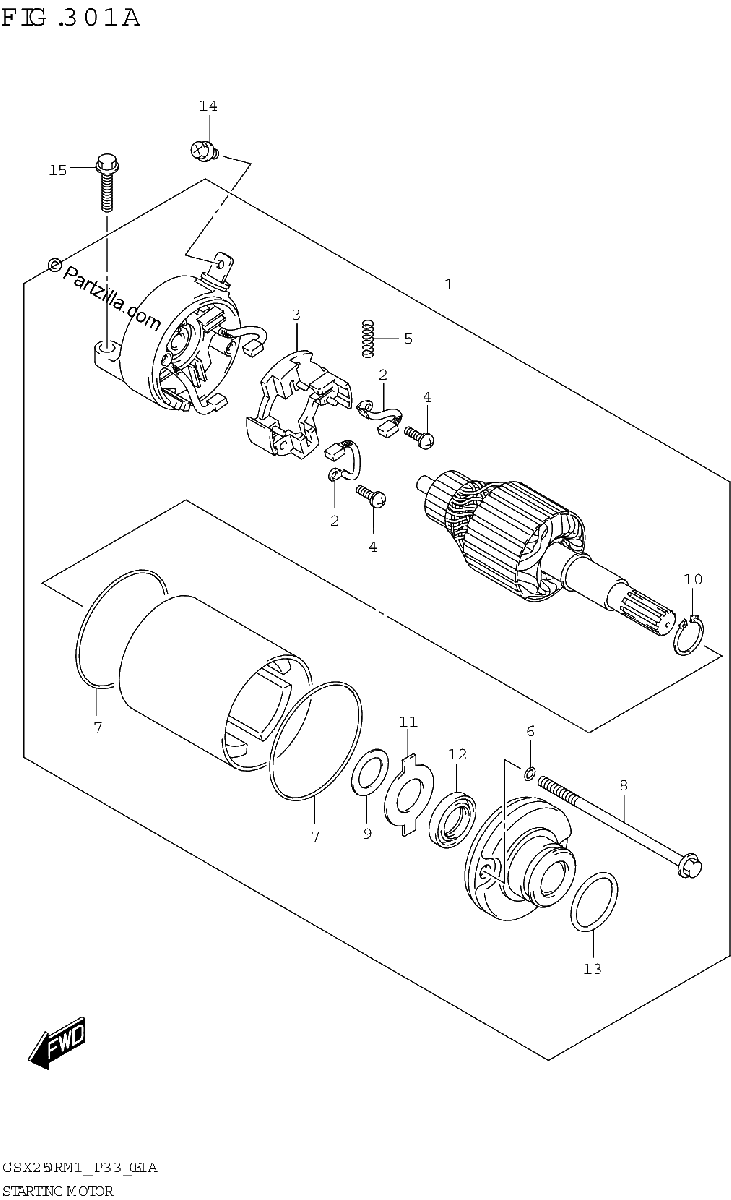Diagrama de STARTING MOTOR