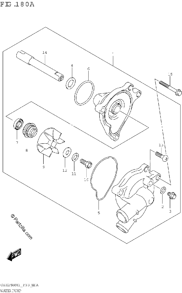 Diagrama de WATER PUMP