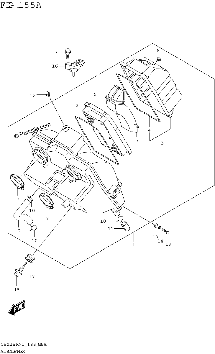 Diagrama de AIR CLEANER