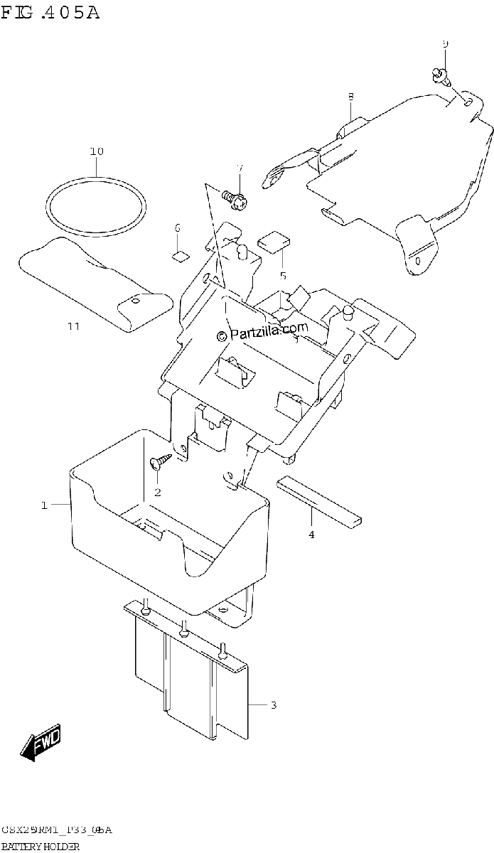 Diagrama de BATTERY HOLDER