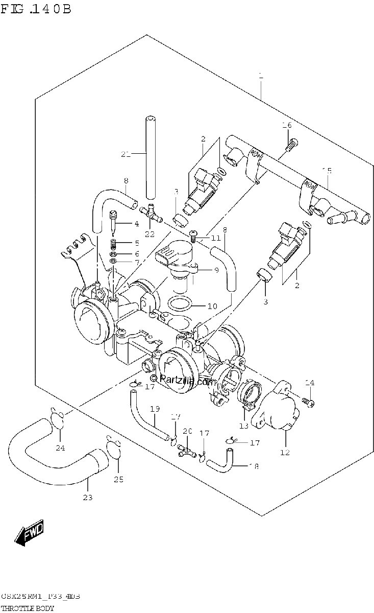 Diagrama de THROTTLE BODY